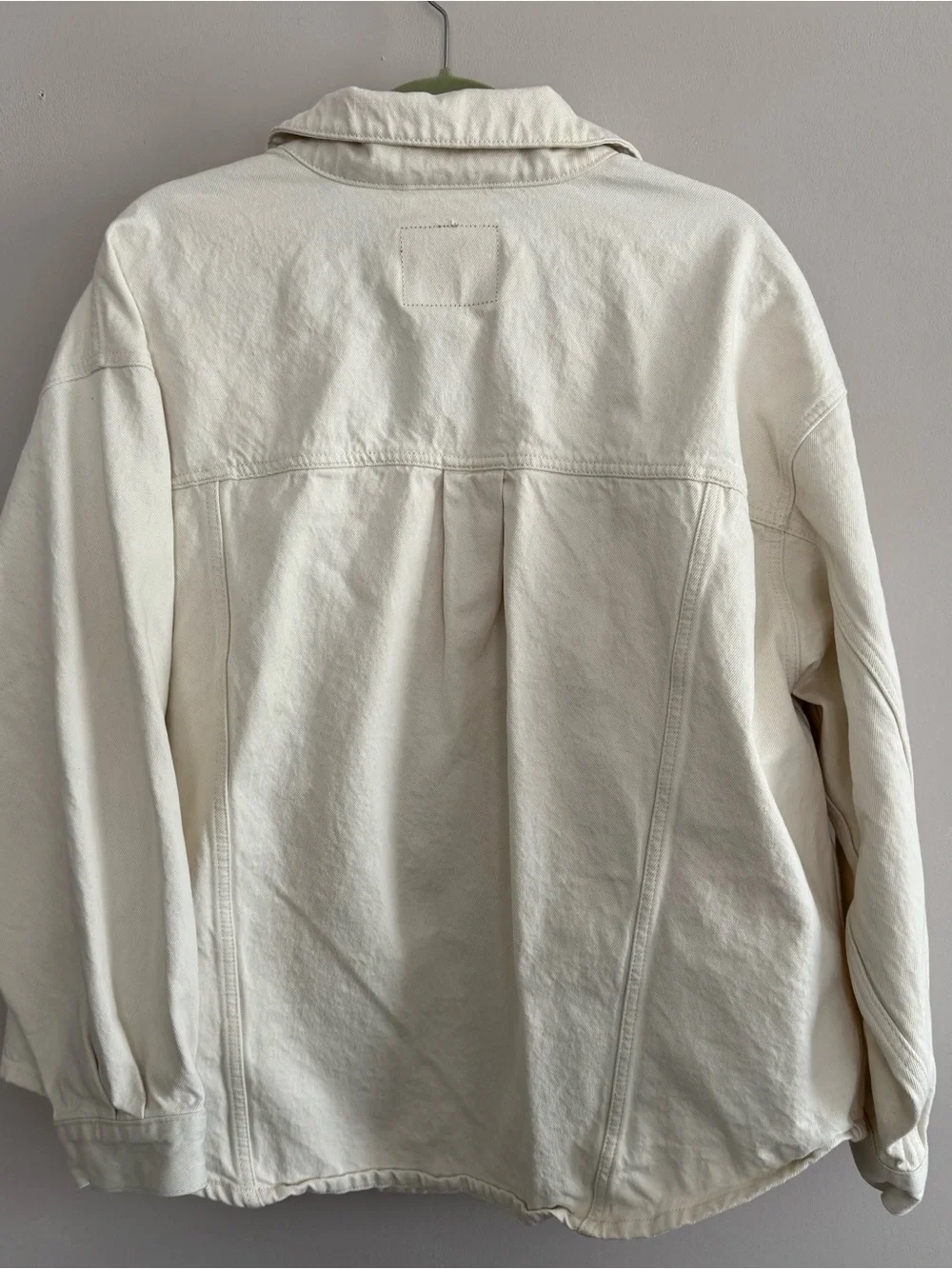 Levi’s Oversized White Denim Jacket Shacket Size XL
